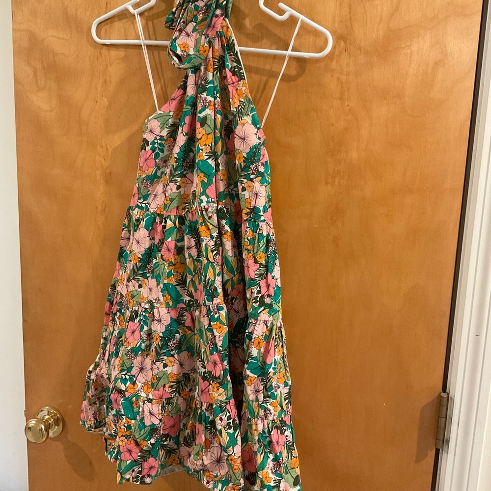 NWT Copper Key Floral Halter Top Sundress
